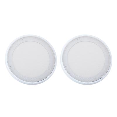 2PCS Lautsprecher Gitter Auto Audio Lautsprecher Abdeckung Dekorative Kreis Metall Mesh (8 Zoll)