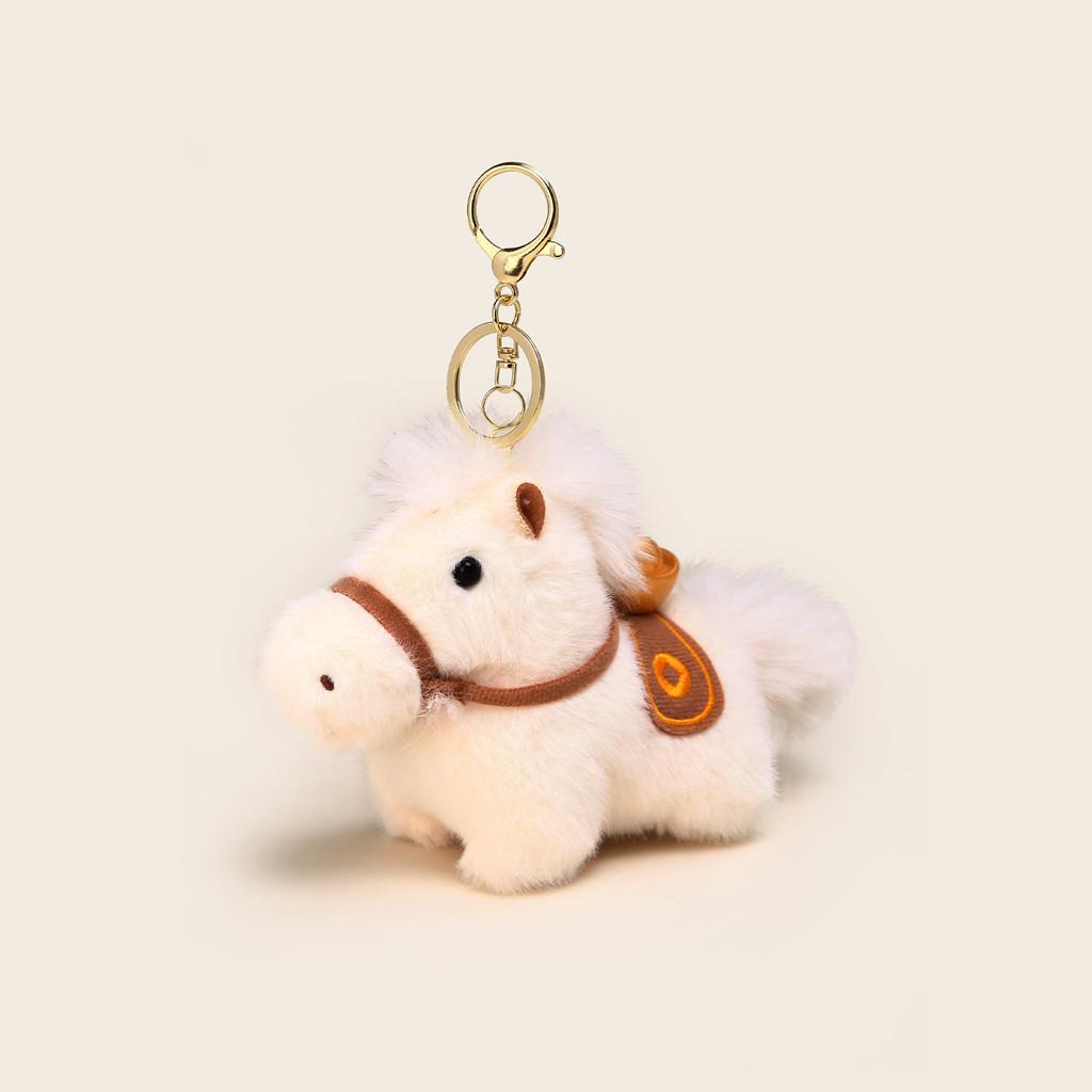 Plush Horse Keyring With Soft Material For Home Decor And Accessories