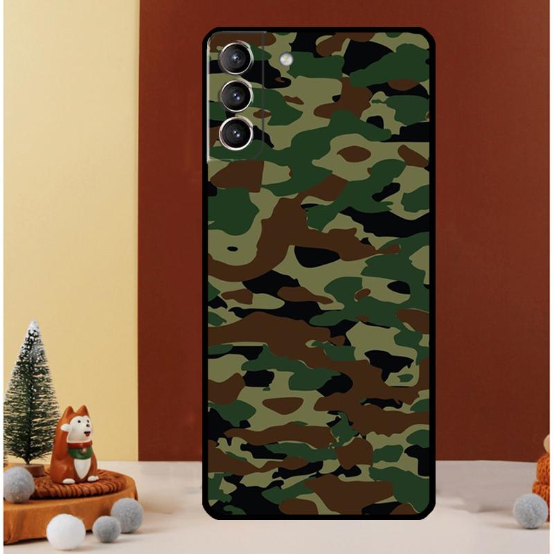 Camouflage Camo Case For Samsung Galaxy S25 S26 Ultra S21 S22 S20 S23 S24 Ultra S10 Plus S25 FE Cover Funda