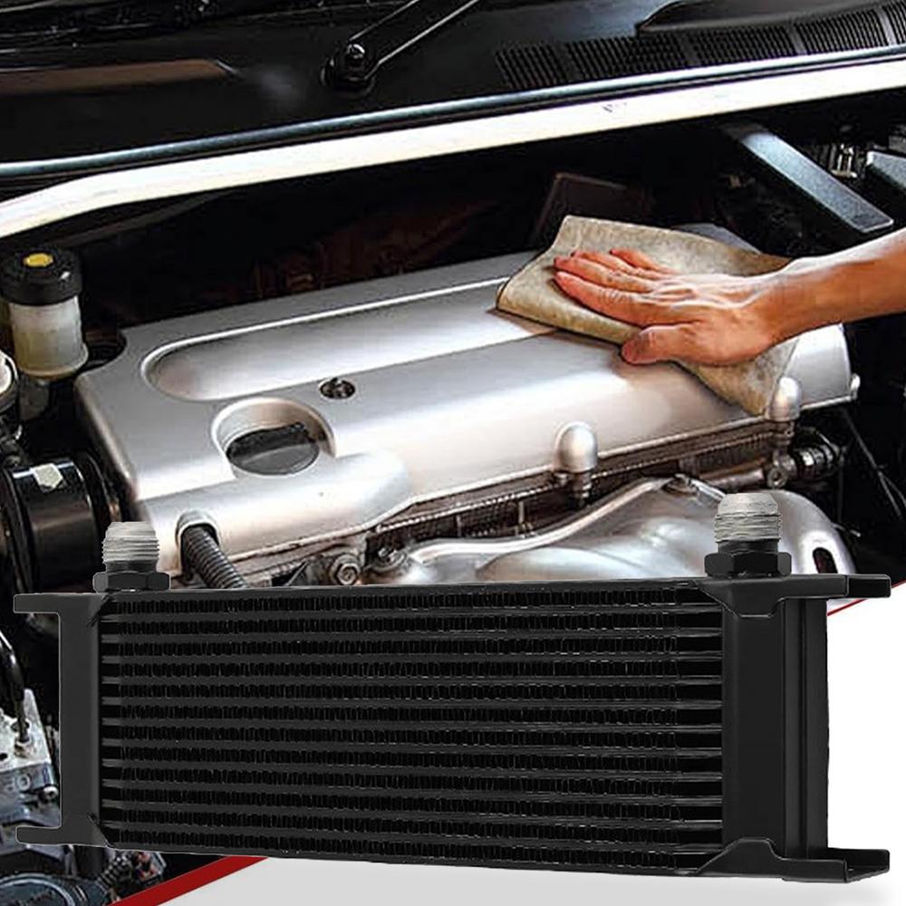 Car Engine Oil Cooler Transmission Cooler Engine Cooling 13 Rows Replacement Cooler Kit Transmission Engine Cooler Radiator Oil