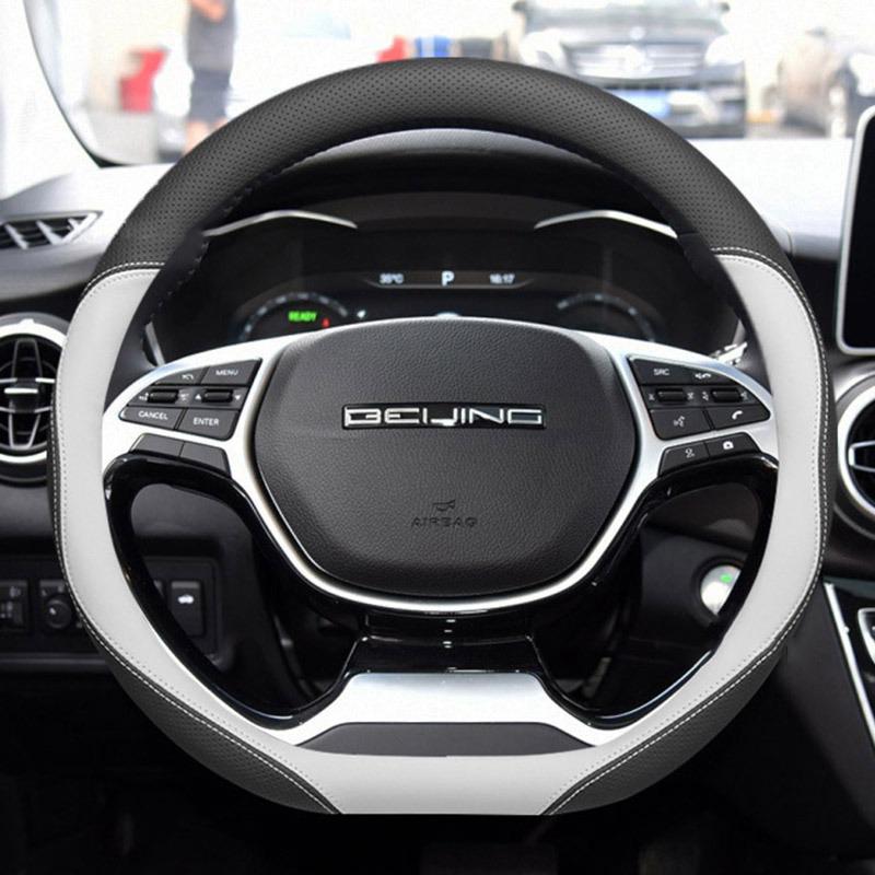 Car Steering Wheel Cover Wrap Holder for BAIC Beijing X35 X55 D Type Steering-Wheel