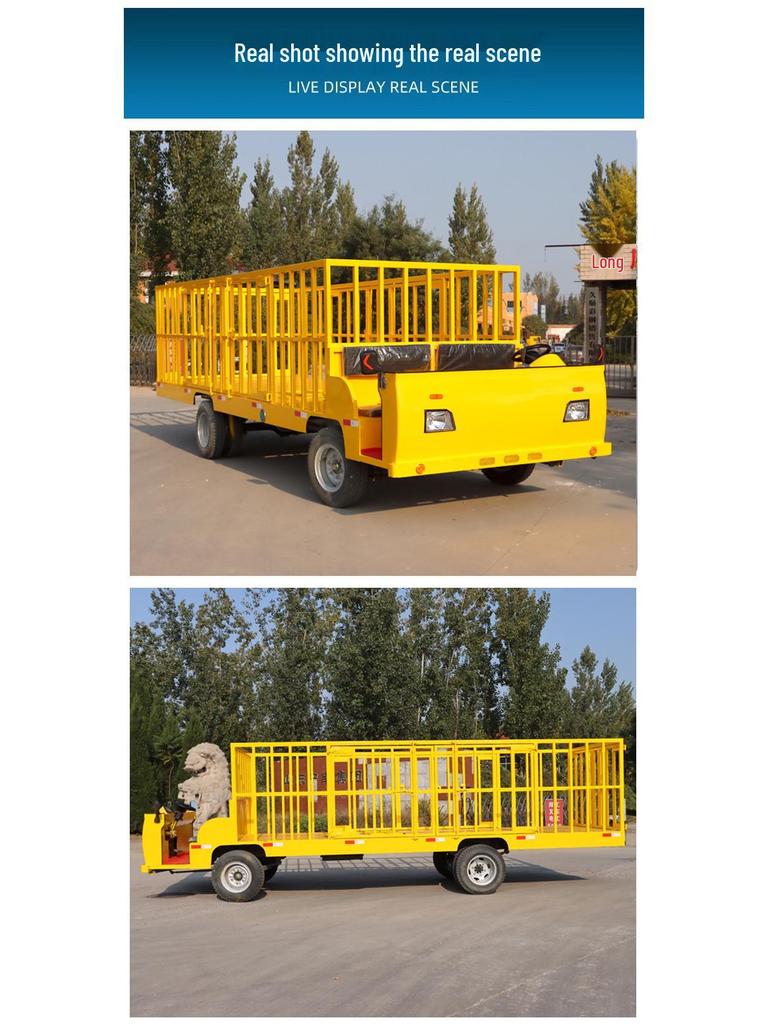 Heavy-Duty Electric Flatbed Truck for Warehouse Logistics