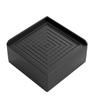 Black Color Chair Leg Pads Stackable Risers Flexible Stacking