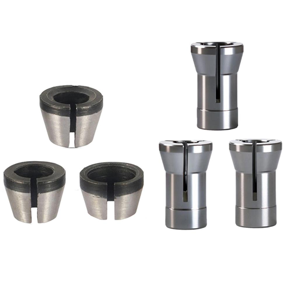 Engraving Workshop 6.35mm Trimmer Collet Multi-purpose Collet Adapter Set Router Bit Adapter Pack Of 6 Adapters