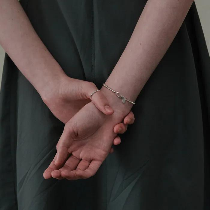 [925 silver] Huit.silver.68 / mini corde bracelet