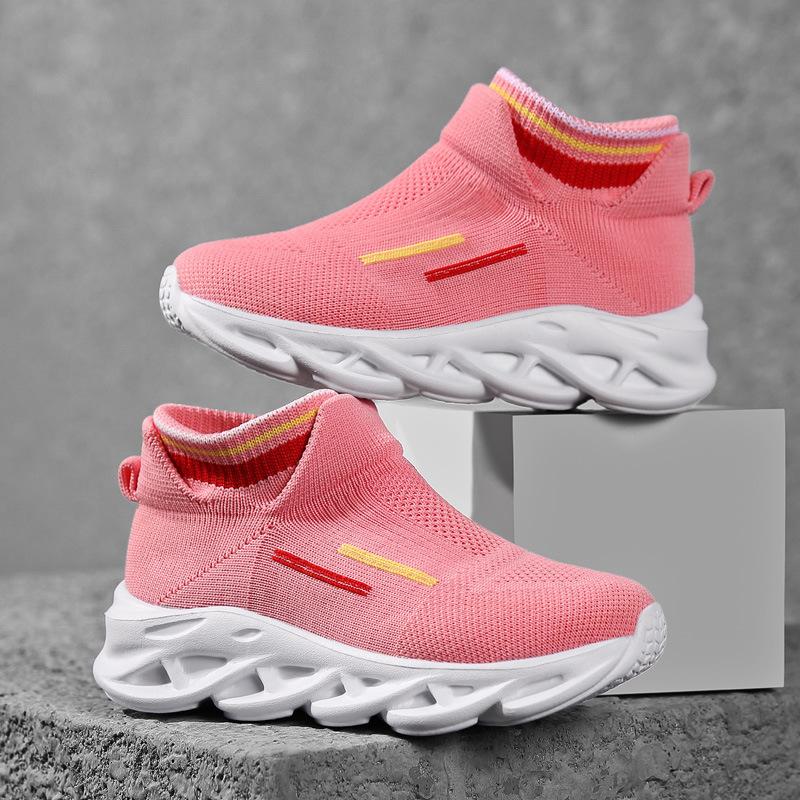 New Girl Sneakers Fashion Versatile Comfort Kid Sneakers Non Slip Soft Soled Boy Shoes Breathable Simple Casual Girl Shoe Tenis