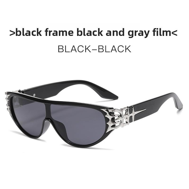 Y2k Cat Eye Sunglasses With Uv400 Protection For Fashion Street Style Grey