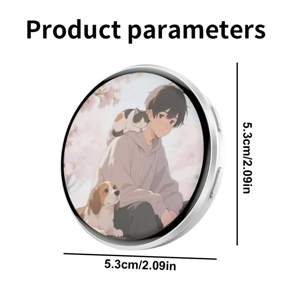 Anime E-Badge Anstecknadel Dynamisches Elektronisches Abzeichen Anime Merchandise Digitales Display Abzeichen Dynamisches Geschenk Für Otaku Fans Freunde