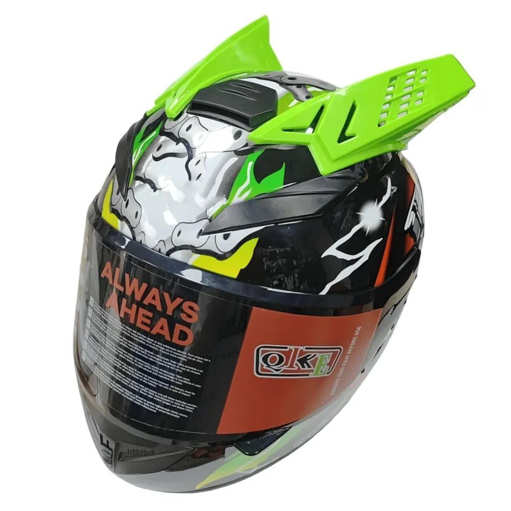 2 buc Corni Mohawk din Plastic pentru Curse Motocross Autoadezivi Accesorii Decorative pentru Cască