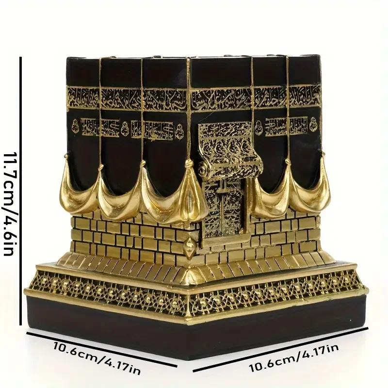 Celestial 3D Kaaba Model, Islamic Gift Sculpture, Decorative Table, Eid Al-Fitr Gift, Modern Table Decoration Style, Christmas