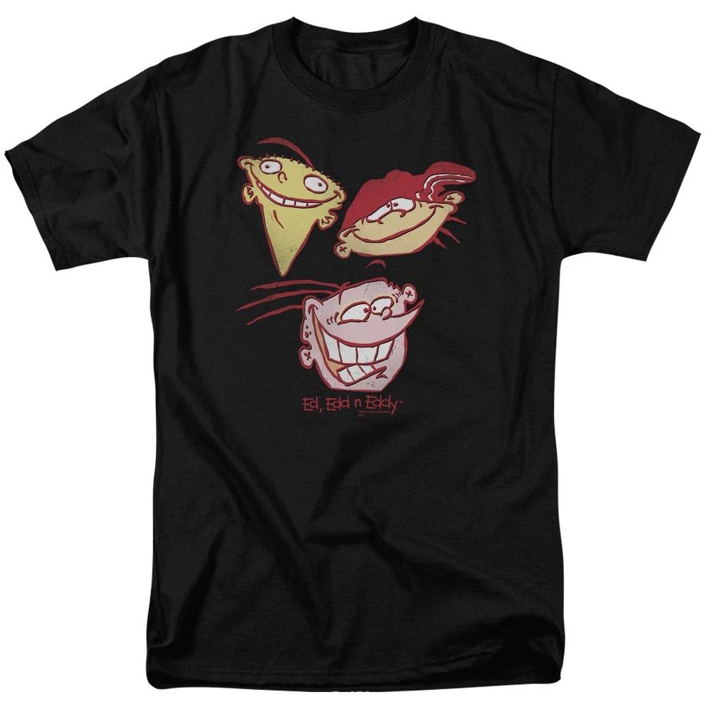 Ed, Edd n Eddy - Three Heads - Unisex Short Sleeve Children s T-shirt - Black 120