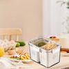 Fridge Food Storage Container PET Easy To Clean Sealed Food Preservation Box for Kitchen