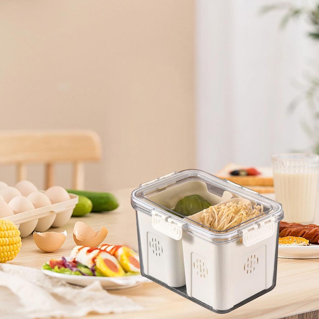 Fridge Food Storage Container PET Easy To Clean Sealed Food Preservation Box for Kitchen