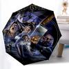 Printed The Revenge of Michael MyersPrinted Folding Umbrella,Outdoor,Leisure,And Travel Umbrella,Durable Umbrella Fabric,Birthday And Holiday Gift