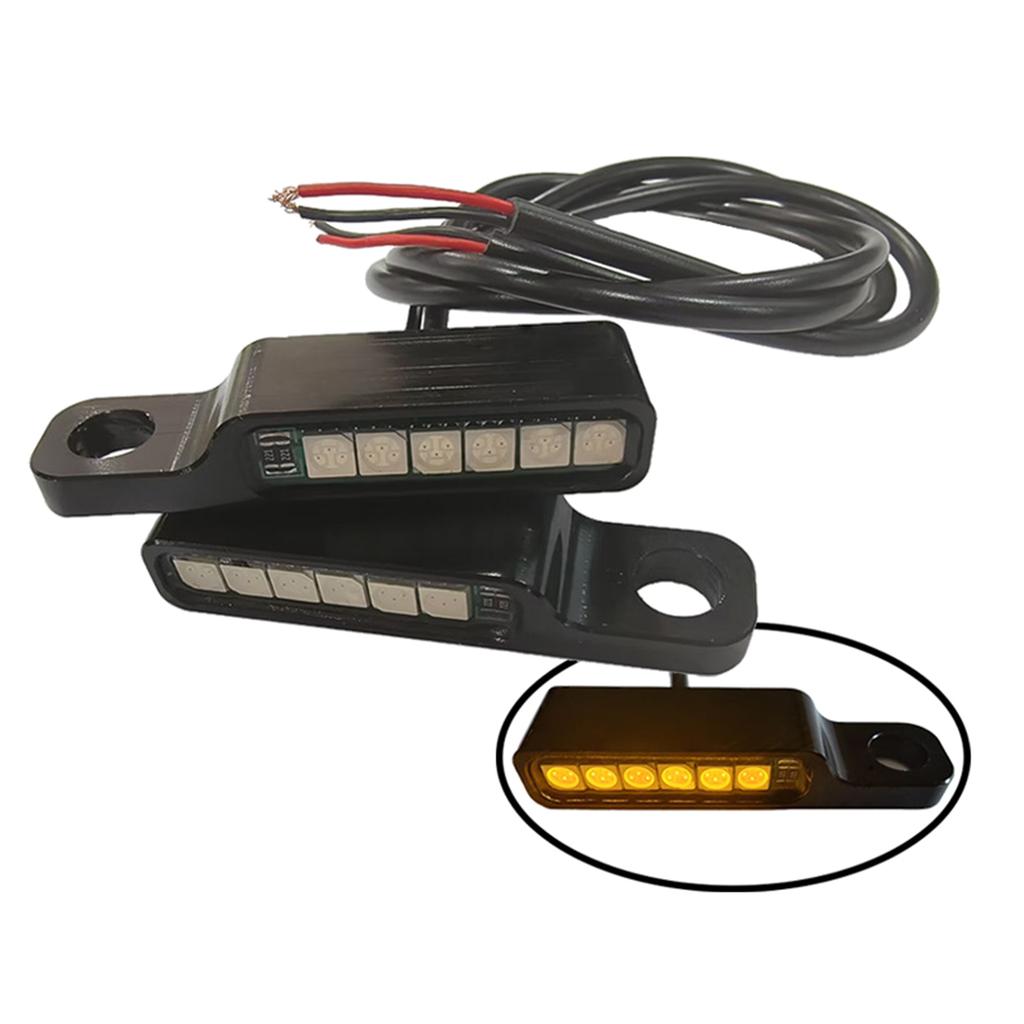 Energy Efficient LED Motorcycle Indicator Lamp High Visibility Turn Signals Waterproof High Efficiency with Long Cable