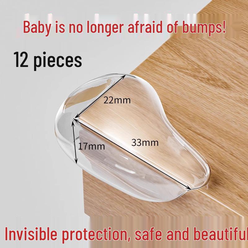 Transparent Child Safety Corner Protectors for Tables and Furniture