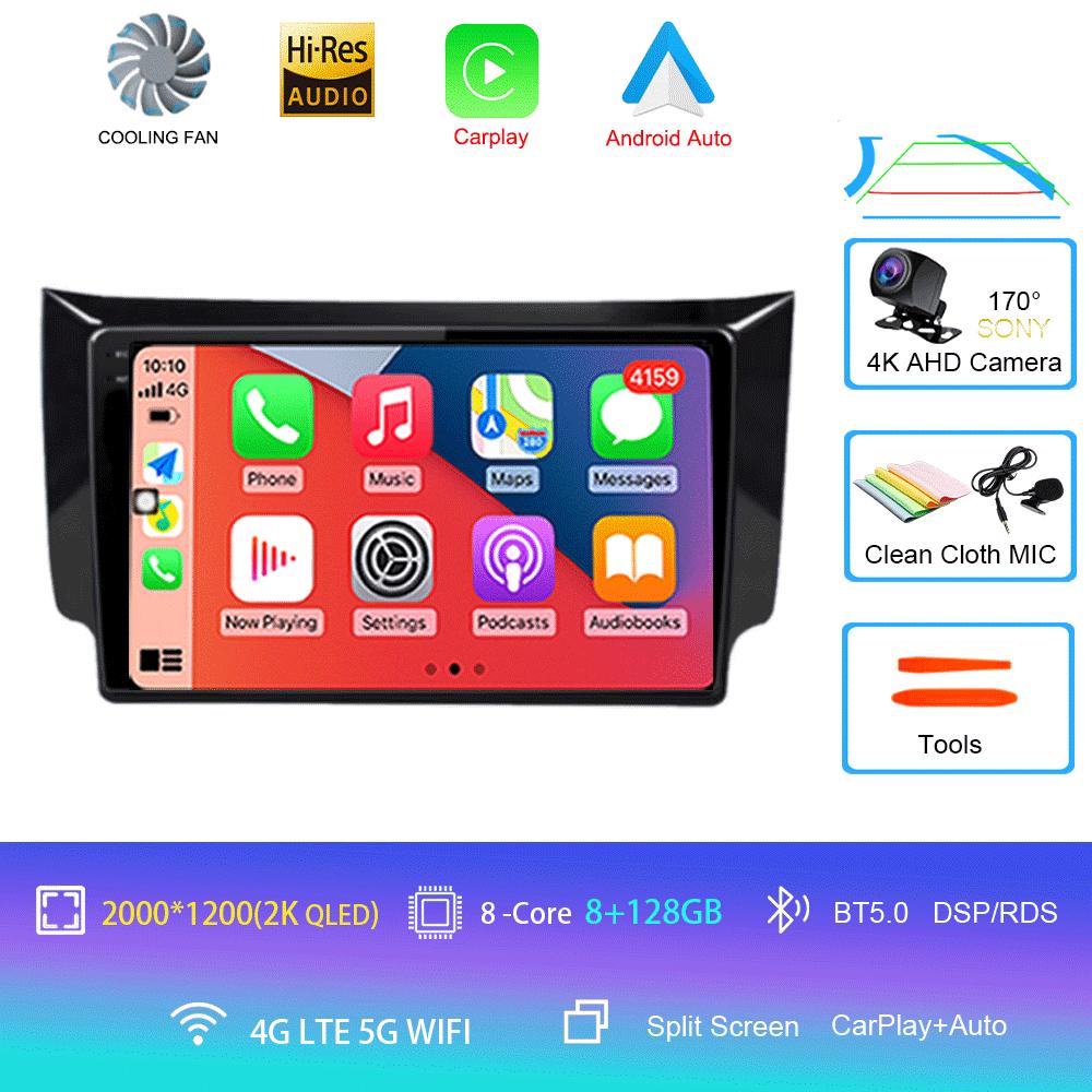 Car Radio Android 14 Carplay Auto For Nissan Sylphy B17 Sentra 12 2012 2013 2014-2018 GPS Multimedia Video Player Stereo 2din 4G