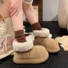 Kapibara~ niche big-headed thick-soled snow boots for women in the winter of 2025, new velvet warm and non-slip short boots