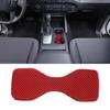 Soft Carbon Fiber Center Cup Holder Slot Mat For Nissan Frontier 2024-2025