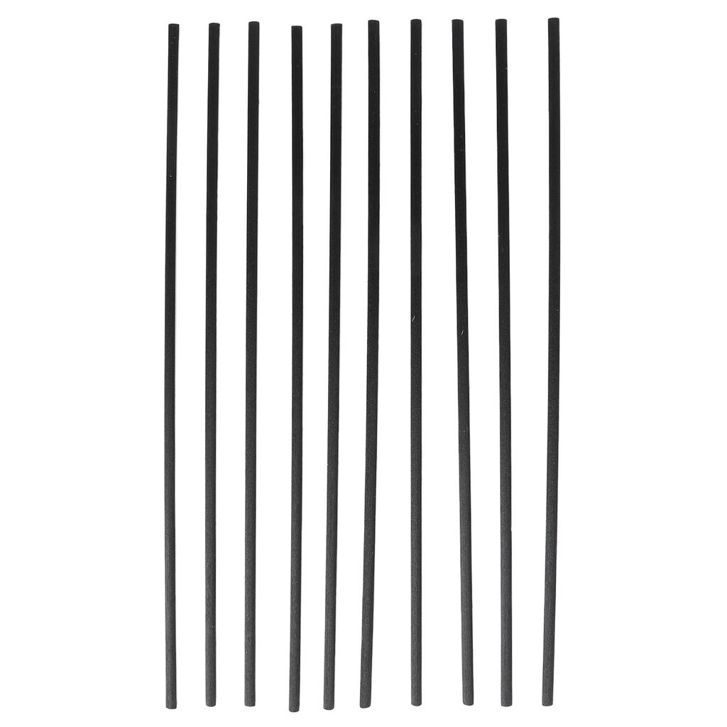 10pcs Wooden Diffuser Sticker 9.8in Aroma Diffuser Replacement Stick for Yoga Meditation Black