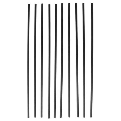 10pcs Wooden Diffuser Sticker 9.8in Aroma Diffuser Replacement Stick for Yoga Meditation Black