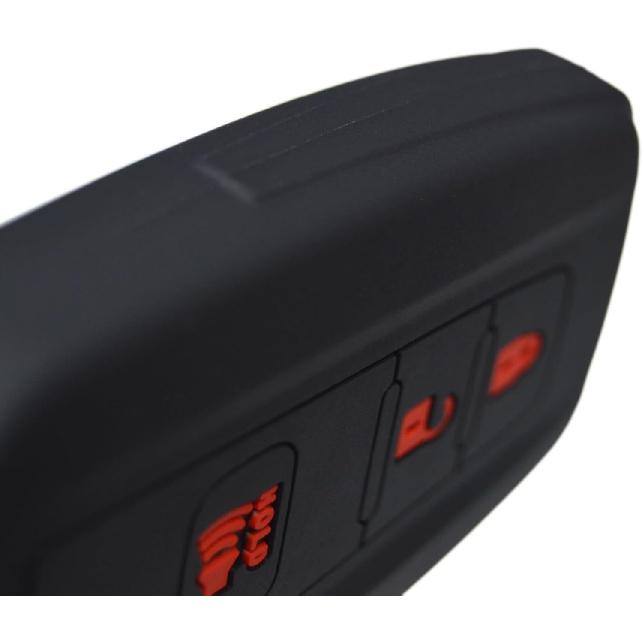 Silicone Sport Racing Stripes /// Trimed Key Fob Cover for Toyota TRD 4Runner Corolla GR RAV4 Highlander Racing Sport Performance 3 Buttons Remote