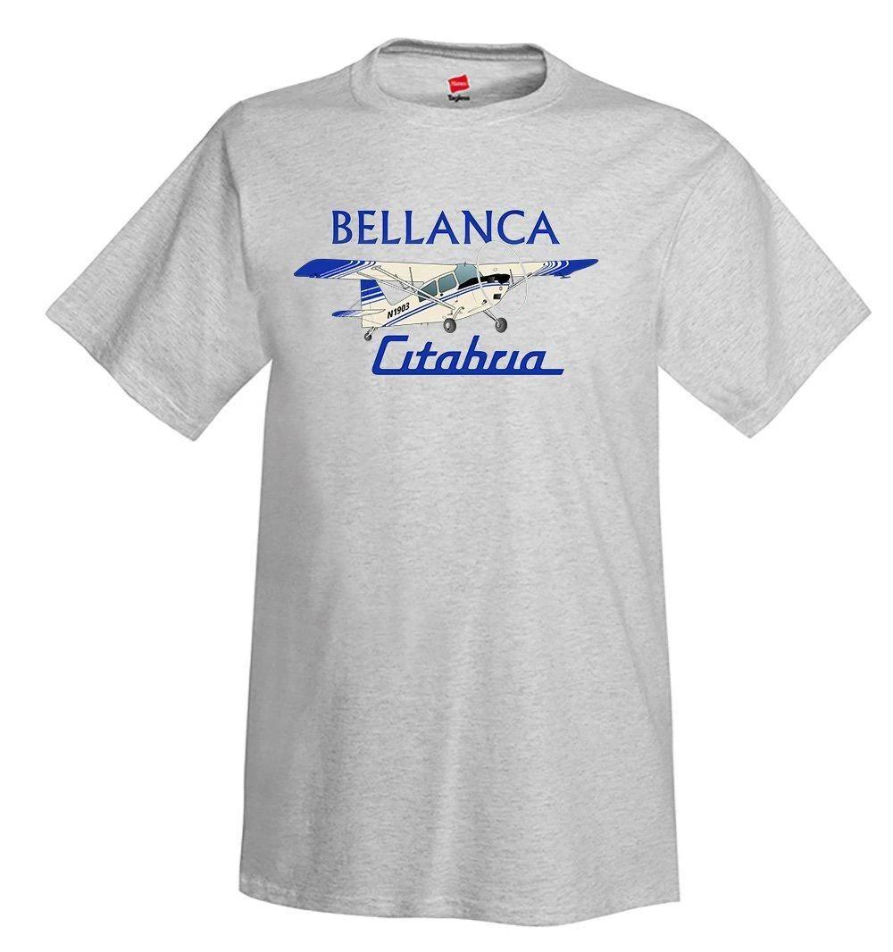 Bellanca Citabria 7KCAB (Cream/Blue) Airplane T-Shirt - Personalized w/ Your N# L