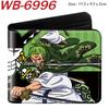 One Piece Anime Geldbörse Vollfarbdruck Zweifach faltbar Kartenhalter Studenten Anime Leder Geldbörse