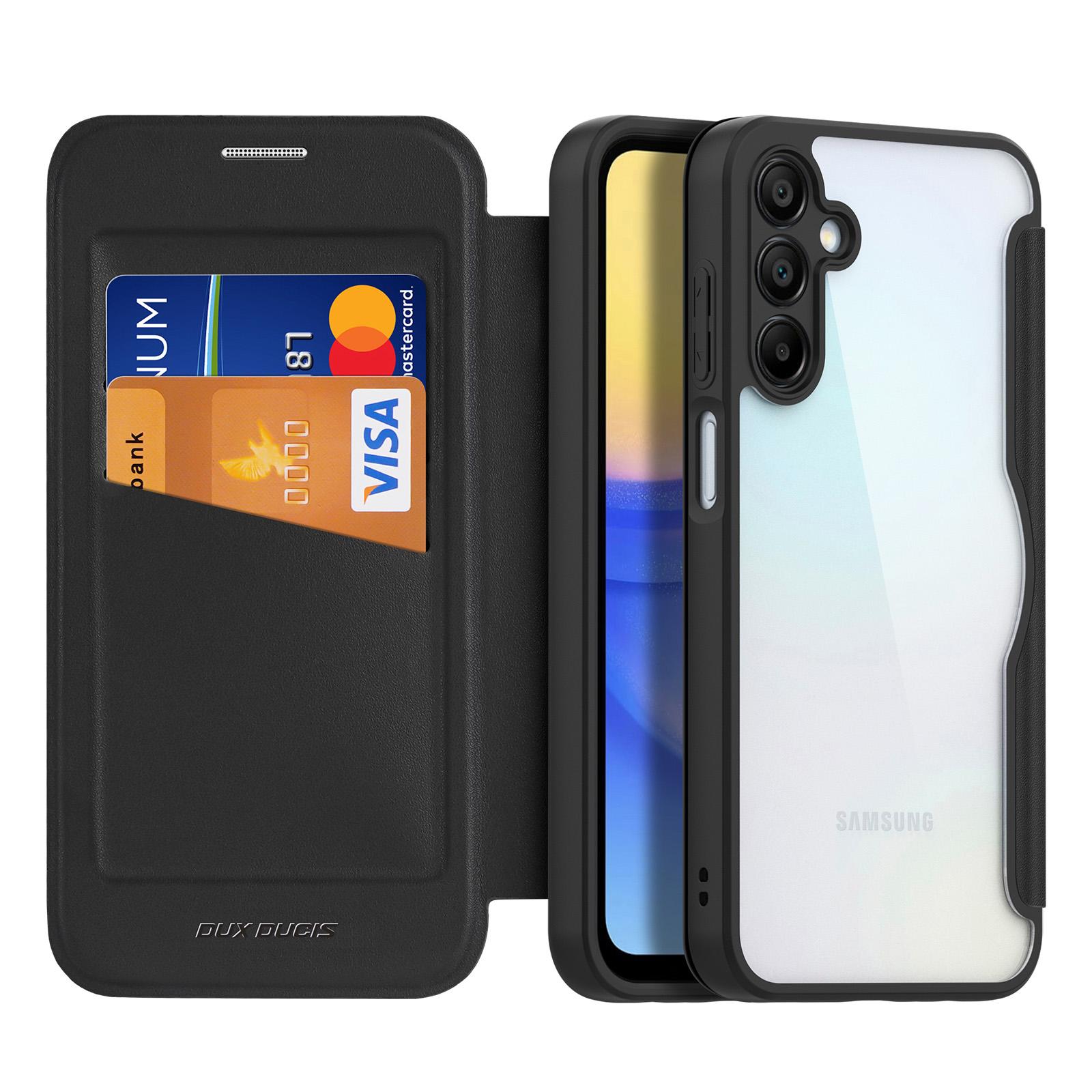 

DUX DUCIS Skin X Pro for Samsung Galaxy A15 4G/A15 5G Leather Case Card Slots Flip Phone Cover Purple
