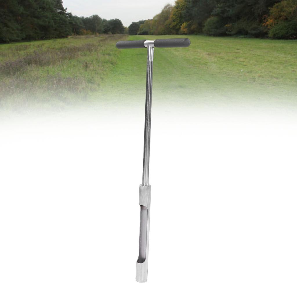 Stainless Steel Soil Probe T Handle Soil Sampler Probe Rod for Plant Care Garden Lawn Farm