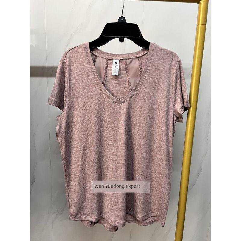 

and American Single Sports Fitness Top Women s Chubby Girl Plus Size Short-Sleeved T-shirt Comfortable Breathable Training Fitness Running Clothes