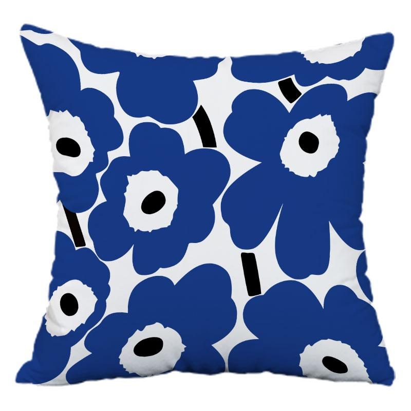 Simple Flower Pattern Pillowcase Dormitory Decoration Office Living Room Sofa Home Pillowcase