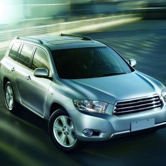 For Toyota Highlander 2008~2013 Ox Horn Rear View Mirror Cover Caps Glossy Black