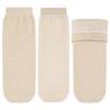 Beige Prosthesis Sock Cover With Long Coverage Fabric Structure for Prosthesis Users and Daily Walking Routine