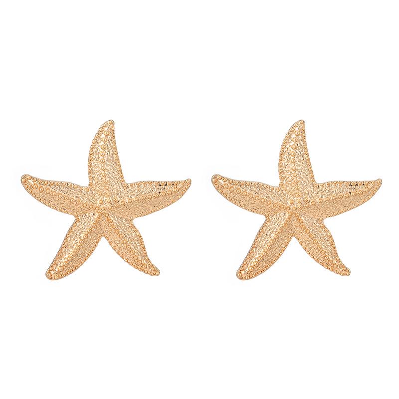 Dual-Layer Five-Petal Flower Earrings with Retro Striped Leaf Tassels