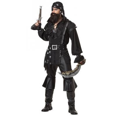 Halloween Mens Cosplay Pirate Costume, Pirates of the Caribbean Costume, Mens Pirate Costume Uniform Temptation