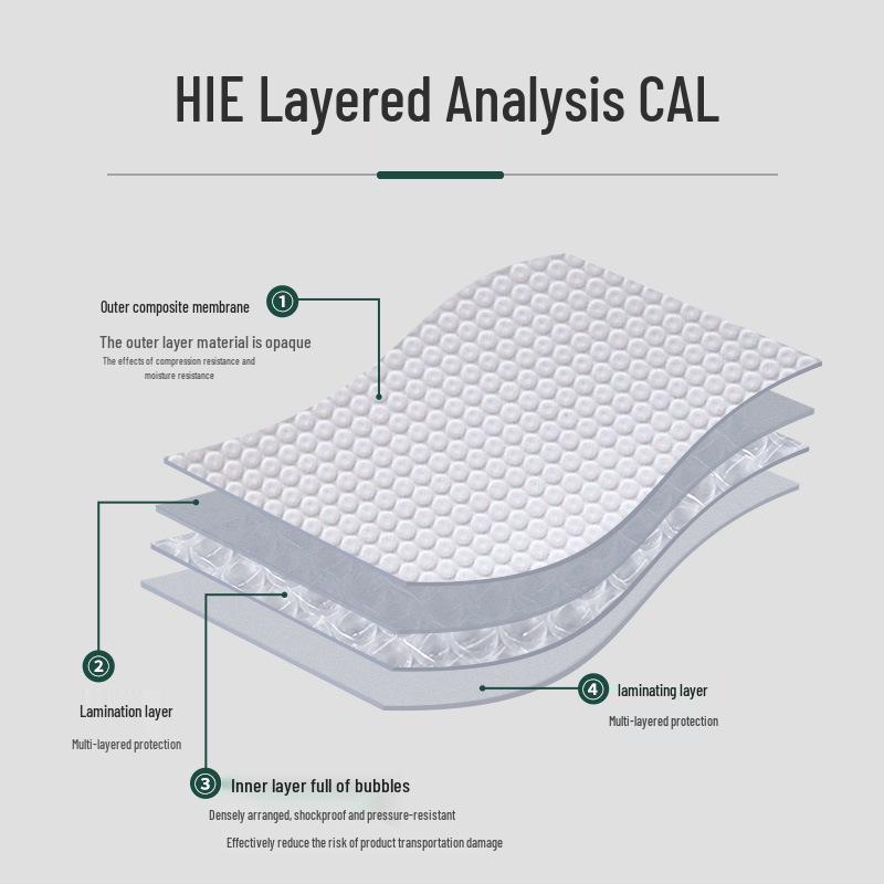 Self-Adhesive Pearlescent Bubble Film Bag for Long Items