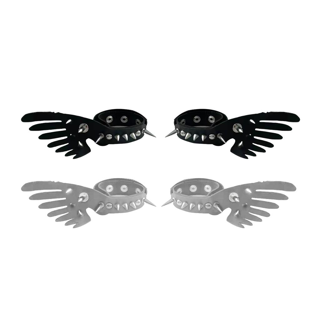 Einzigartige Designs Flügel Armband Schmuck Handwerk aus robusten PU-Ledermaterialien Geeignet für den täglichen Gebrauch und besondere Anlässe
