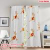 2pcs 2D Flat Printing Merry Christmas Party Curtains Christmas Reindeer Festive Digital Printed Polyester Drapes Party
