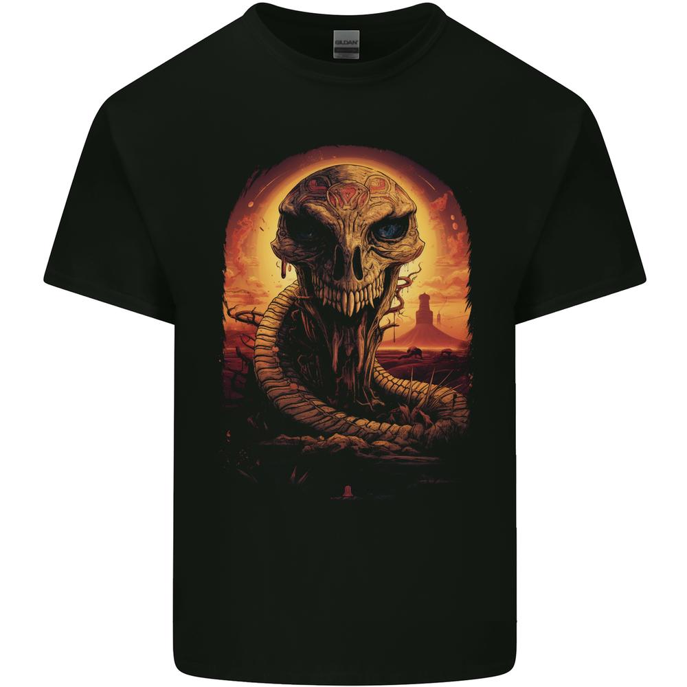 Serpent Skull Fantasy Snake Kids T-shirt Childrens XXL