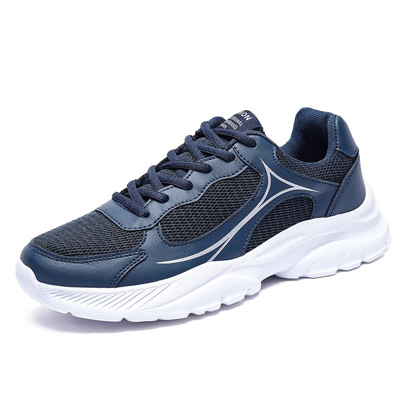 Men's Shoes Mesh Casual Shoes Men's Simple Low-top Outdoor Running Sports Shoes Platform Trend