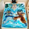 1PC Dragon Ball Super Patterned Flannel Blanket Suitable For All Seasons For Home Decor Warmth And Comfort Gifts Holiday Present