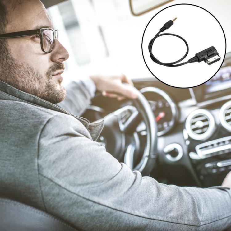 Enhanced Sound Quality 3.5mm Auxiliary Cable AUX Adapter Cord for Vehicles with AMI Connectivity With AMI 100cm PVC Wire