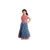 Pspeaches Mädchen bedruckter Ready-to-Wear Lehenga (Blue8 0Y)