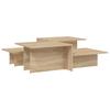  Coffee Tables, 2 Pcs., Sonoma Oak, Wood-based Material