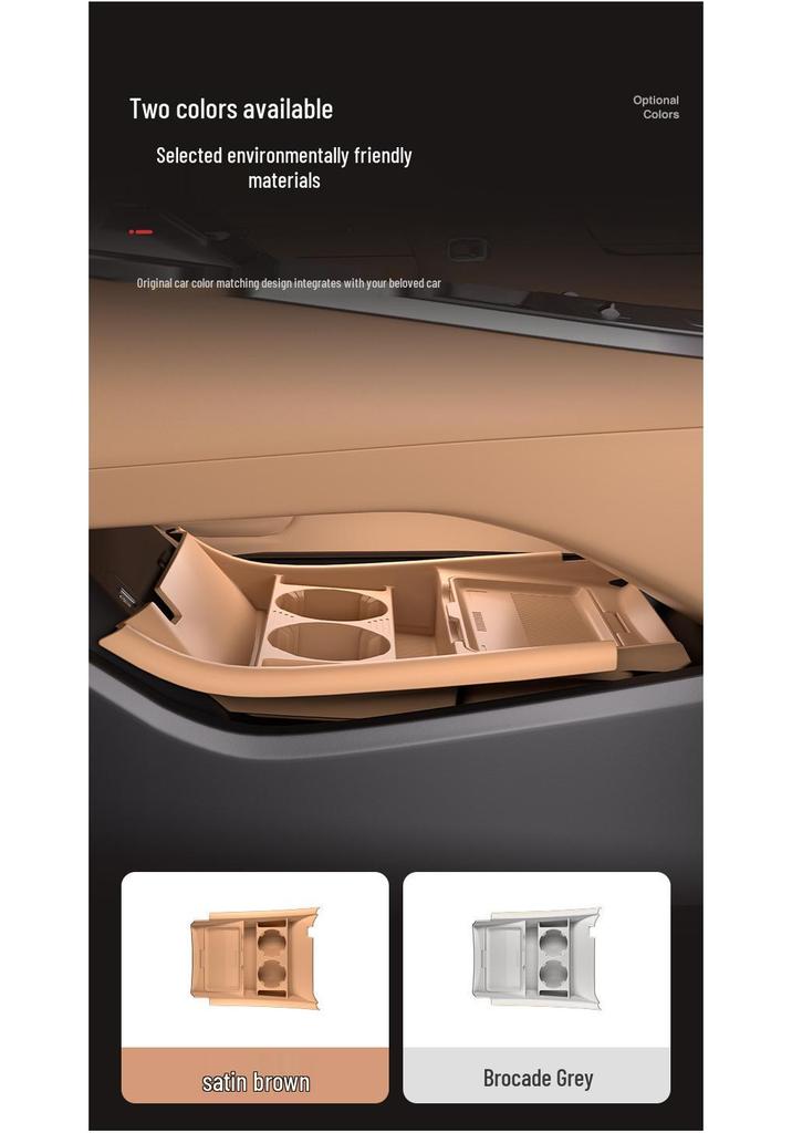 Compatible Silicone Storage Organizer for BYD Han L Car Center Console (25 Models)