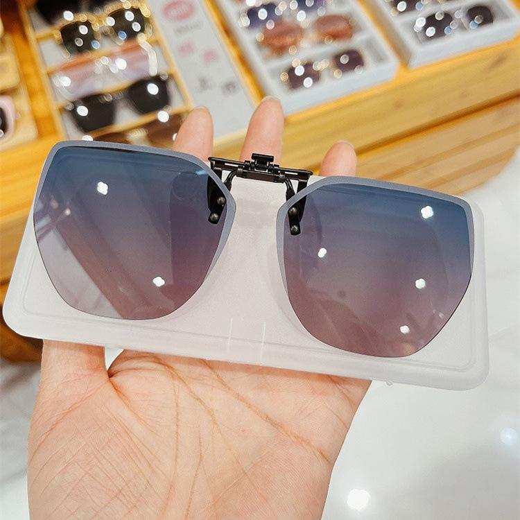 Polygonal Sunglasses Clip Polarized Sunglasses Clip Driving Men'S And Women'S Myopia Sunglasses Night Vision Glasses Clip
