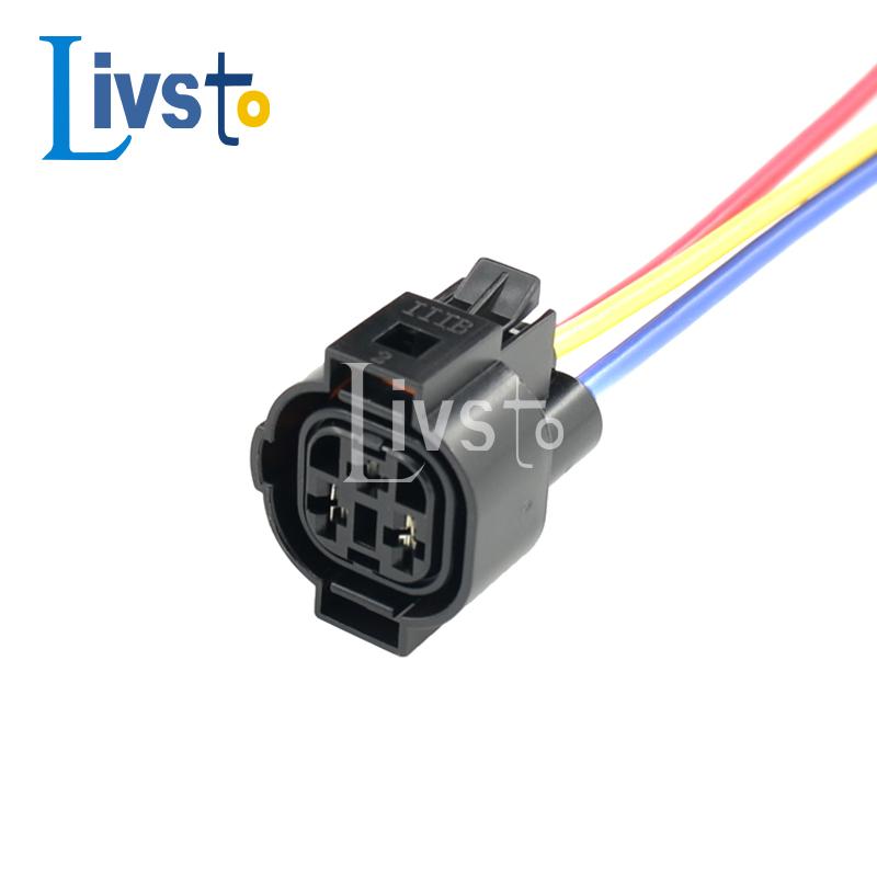 1 Sets 3 Pin Electric Female Plug Waterproof Auto Wire Harness Connector Cable Black Socket 1H0973203 For VW one set