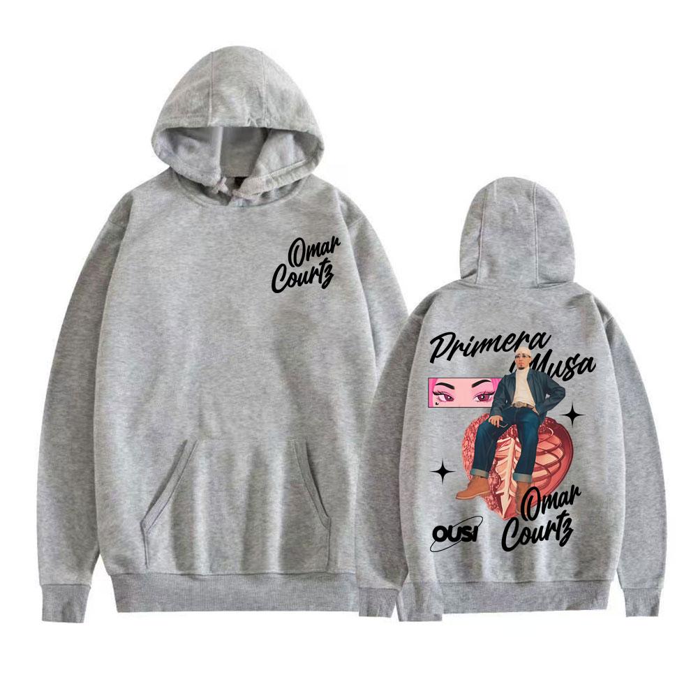 

Omar Courtz Primera Musa Album 2025 Graphic Hoodies Fashion Hip Hop Pop Music Sweatshirts Men Women Bodywarmer Cotton Pullovers 3XL