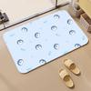 Anime P-penguin Floor Mat Diatomite Bath Mat, Quick Dry Absorbent Non-Slip Door Mat